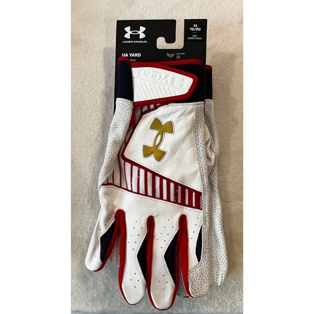 Under Armour Men's UA Yard 9 Stars & Stripes Baseball Batting Gloves 1378758-100